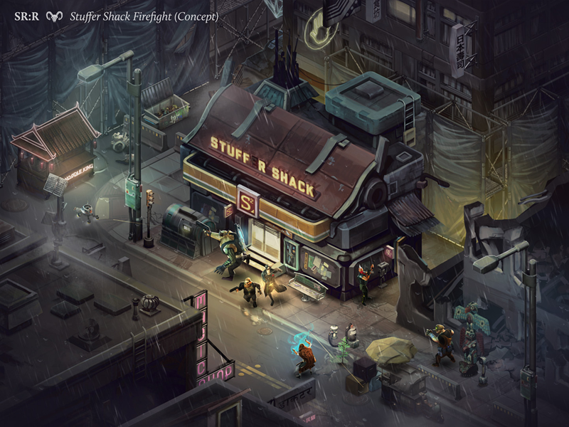 Illustration for article titled A First Look at the Characters and Cityscapes of Shadowrun Returns